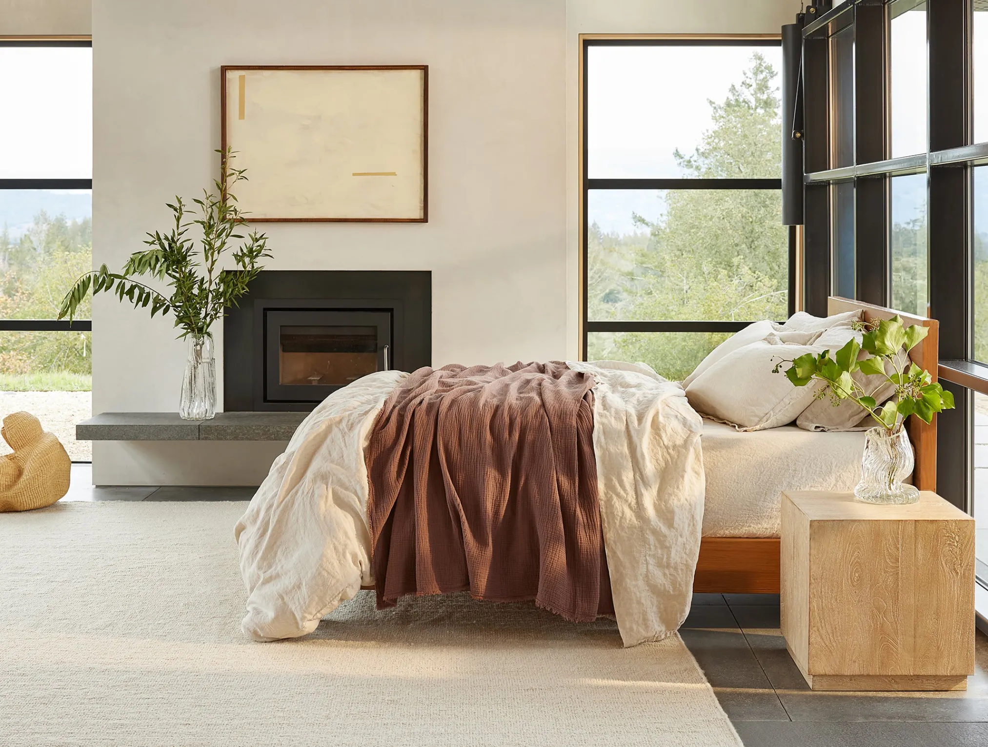 Coyuchi Topanga Organic Matelasse Blanket< Bed Blankets