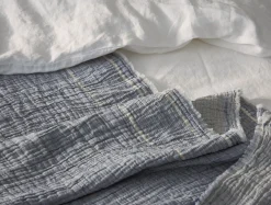 Coyuchi Topanga Organic Matelasse Striped Throw< Throws