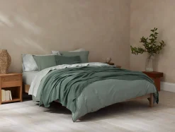 Coyuchi Topanga Organic Matelasse Blanket< Bed Blankets