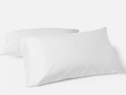 Coyuchi Trailing Embroidered Organic Percale Pillowcases< Pillowcases|Pillowcases