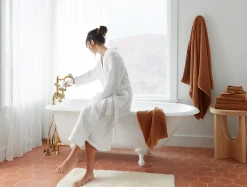 Coyuchi Unisex Organic Waffle Robe< Bathrobes|Men's Sleep