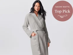 Coyuchi Unisex Organic Waffle Robe< Bathrobes|Men's Sleep
