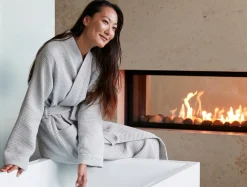 Coyuchi Unisex Organic Waffle Robe< Bathrobes|Men's Sleep