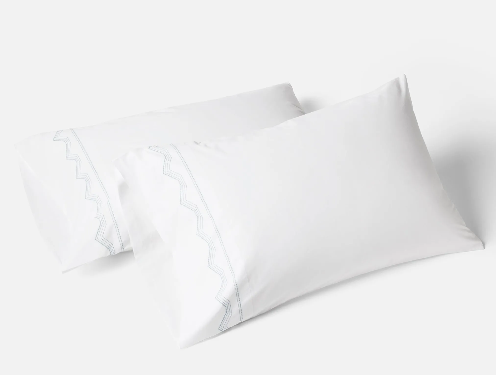 Coyuchi Vista Embroidered Organic Pillowcases< Pillowcases|Pillowcases