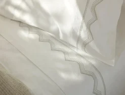 Coyuchi Vista Embroidered Organic Pillowcases< Pillowcases|Pillowcases