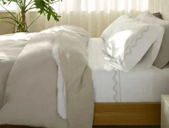 Coyuchi Vista Embroidered Organic Pillowcases< Pillowcases|Pillowcases