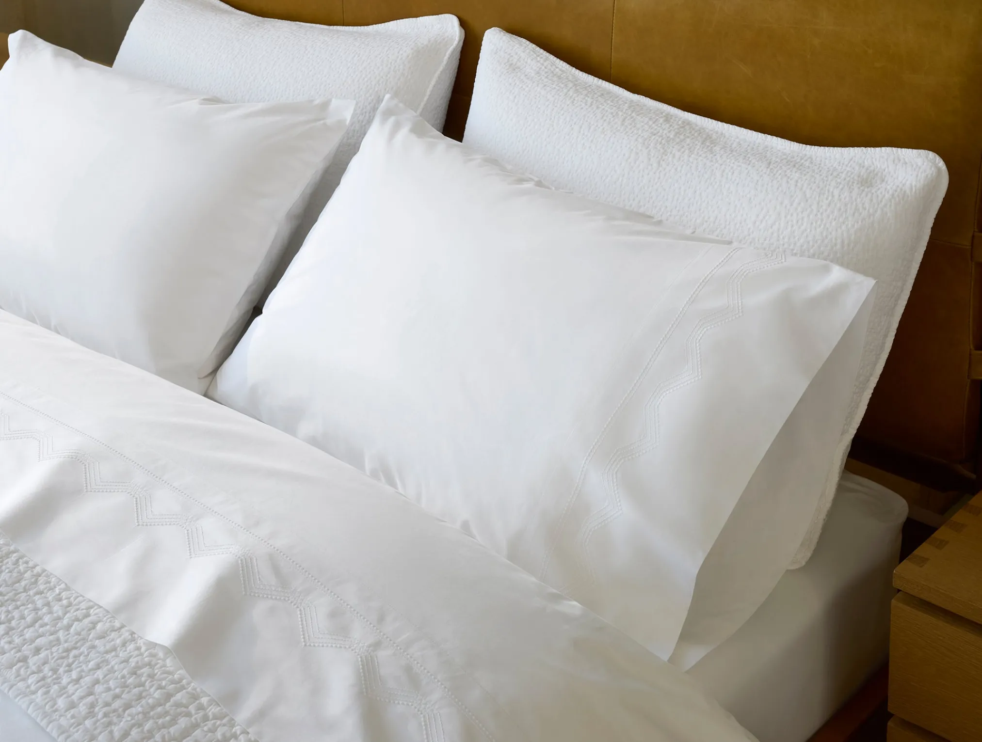 Coyuchi Vista Embroidered Organic Pillowcases< Pillowcases|Pillowcases