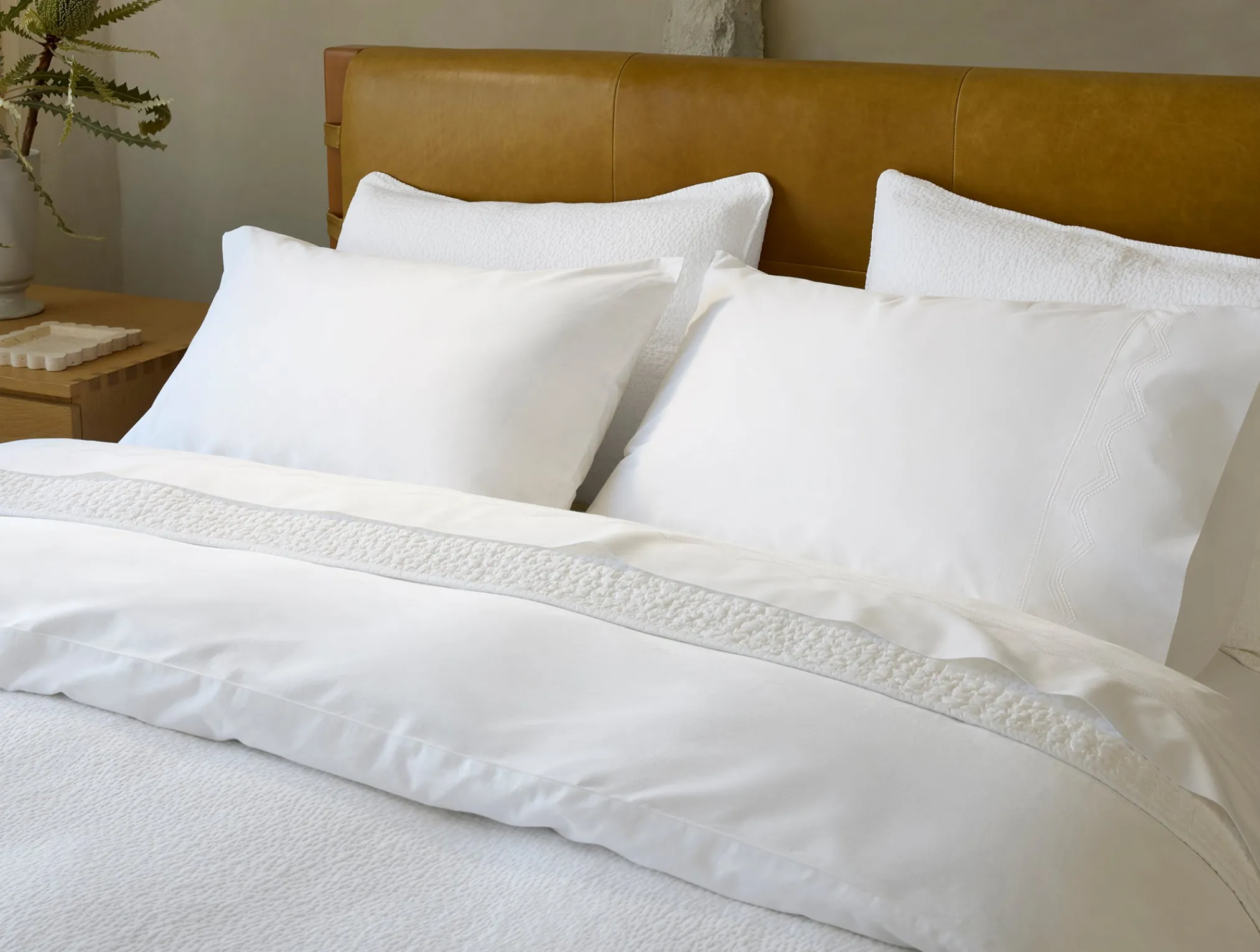 Coyuchi Vista Embroidered Organic Pillowcases< Pillowcases|Pillowcases