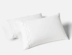 Coyuchi Vista Embroidered Organic Pillowcases< Pillowcases|Pillowcases