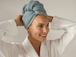 Coyuchi Waffle Organic Hair Wrap< Accessories