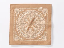 Coyuchi White Buffalo Land Trust Bandana Napkins, Set of 4< Dining