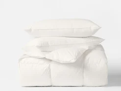 Coyuchi Winter Weight Down Bed Inserts Bundle< Bed Essential Bundles