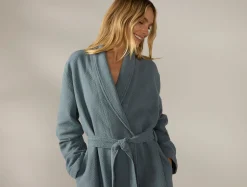 Coyuchi Women's Adriatic Organic Robe< Bathrobes