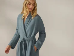 Coyuchi Women's Adriatic Organic Robe< Bathrobes