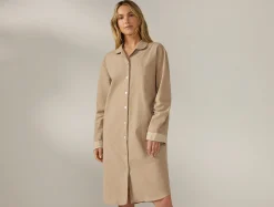 Coyuchi Women's Cloud Brushed Organic Flannel Nightshirt<Women Women's Sleep