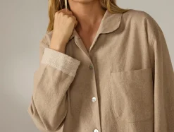 Coyuchi Women's Cloud Brushed Organic Flannel Nightshirt<Women Women's Sleep
