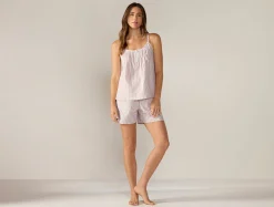 Coyuchi Women's Isla Organic Cotton Cami Short Set<Women Women's Sleep