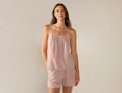 Coyuchi Women's Isla Organic Cotton Cami Short Set<Women Women's Sleep