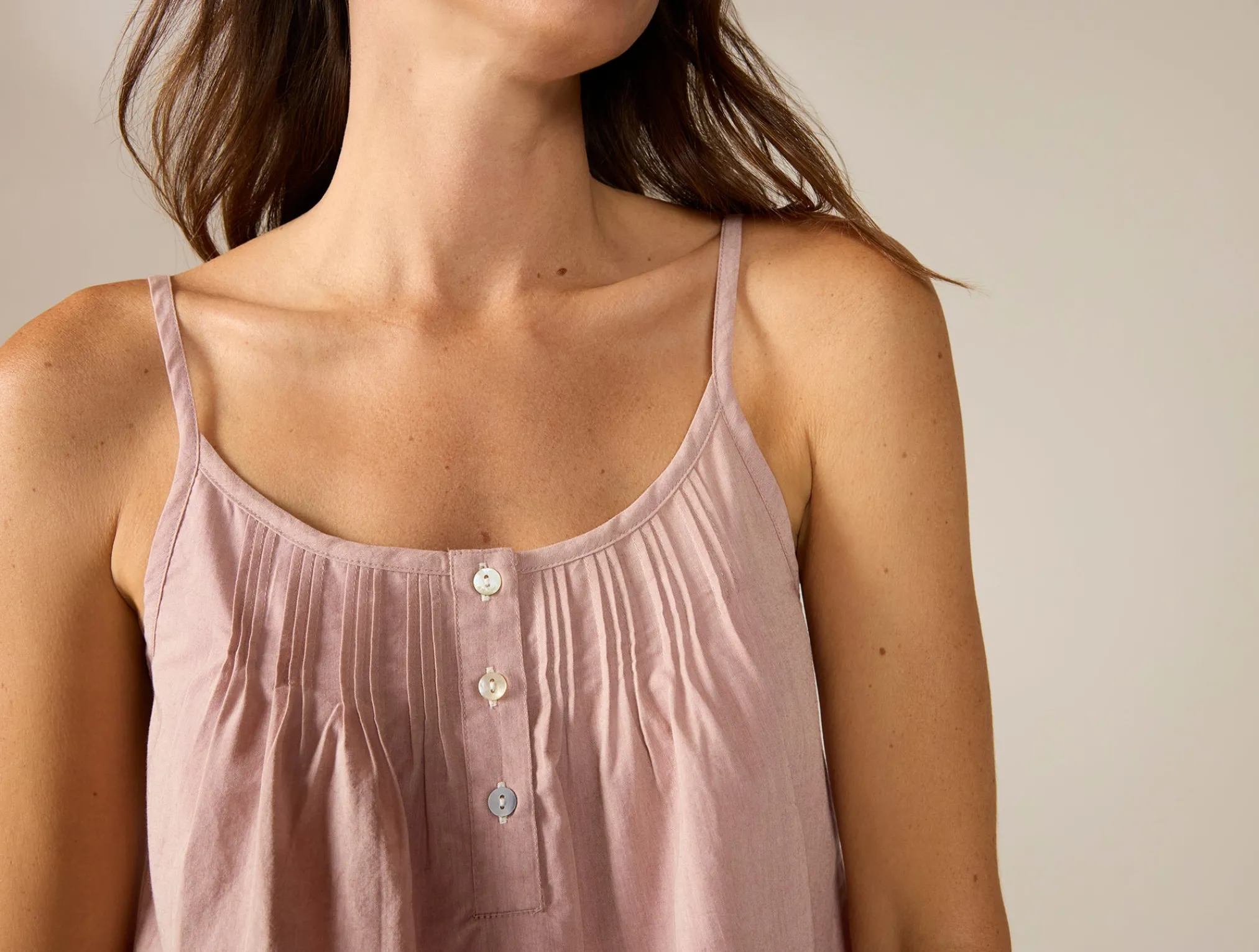 Coyuchi Women's Isla Organic Cotton Cami Short Set<Women Women's Sleep
