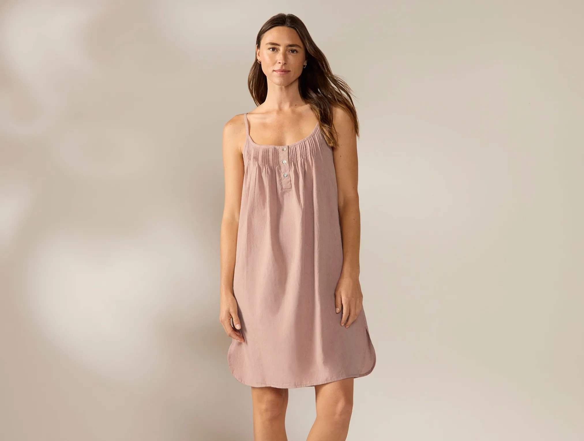 Coyuchi Women's Isla Organic Cotton Nightgown<Women Women's Sleep