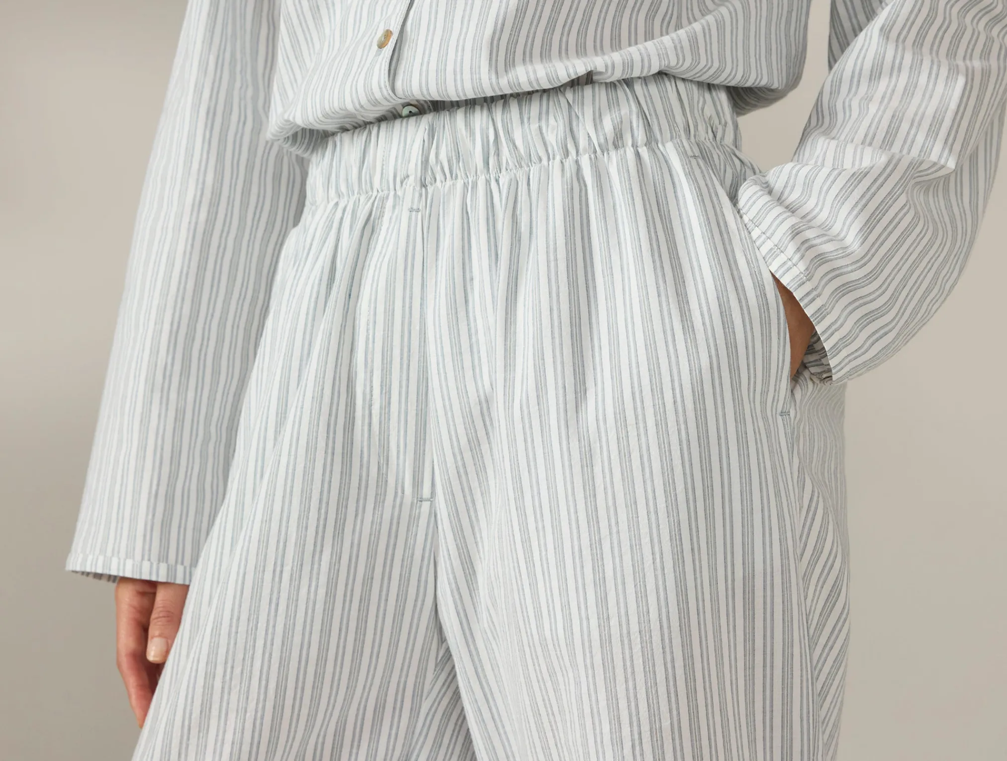 Coyuchi Women's Isla Organic Cotton Long Sleeve Pajama Set<Women Women's Sleep