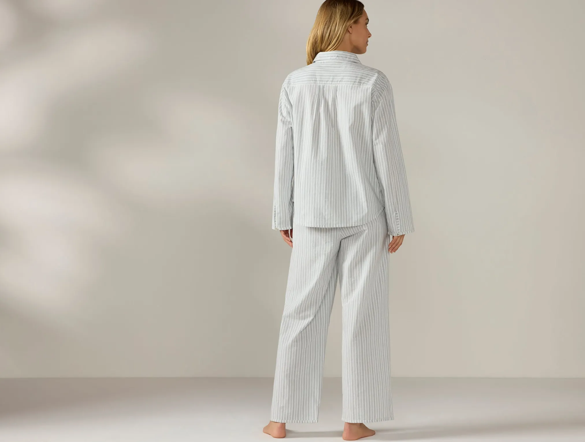 Coyuchi Women's Isla Organic Cotton Long Sleeve Pajama Set<Women Women's Sleep