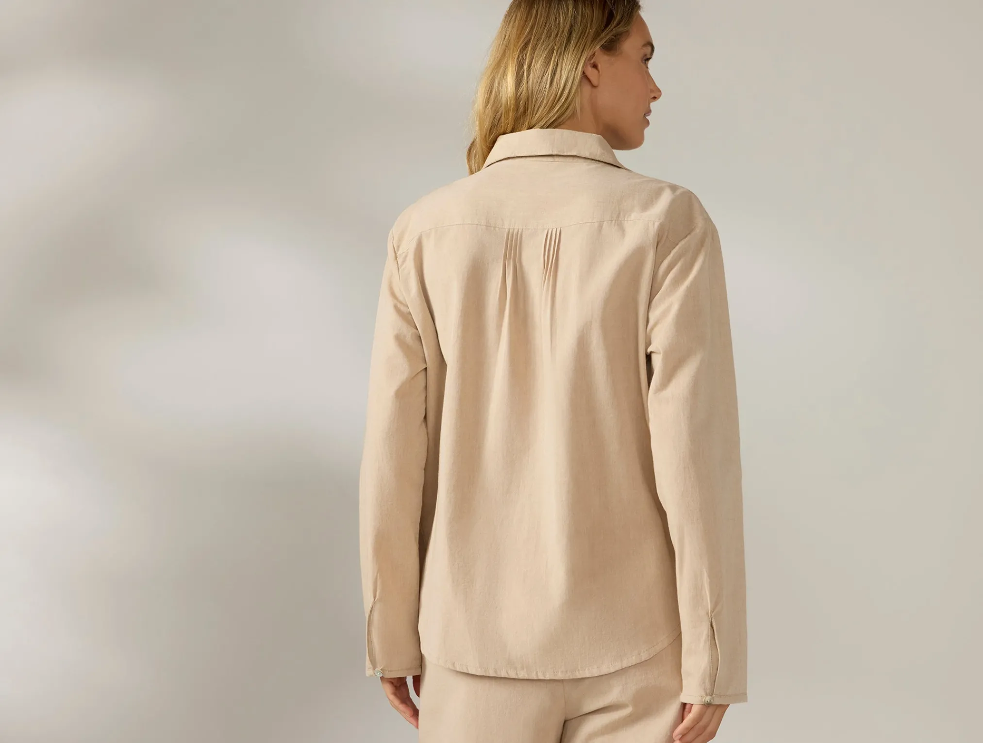 Coyuchi Women's Isla Organic Cotton Long Sleeve Pajama Set<Women Women's Sleep