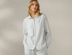 Coyuchi Women's Isla Organic Cotton Long Sleeve Pajama Set<Women Women's Sleep