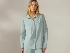 Coyuchi Women's Isla Organic Cotton Long Sleeve Pajama Set<Women Women's Sleep