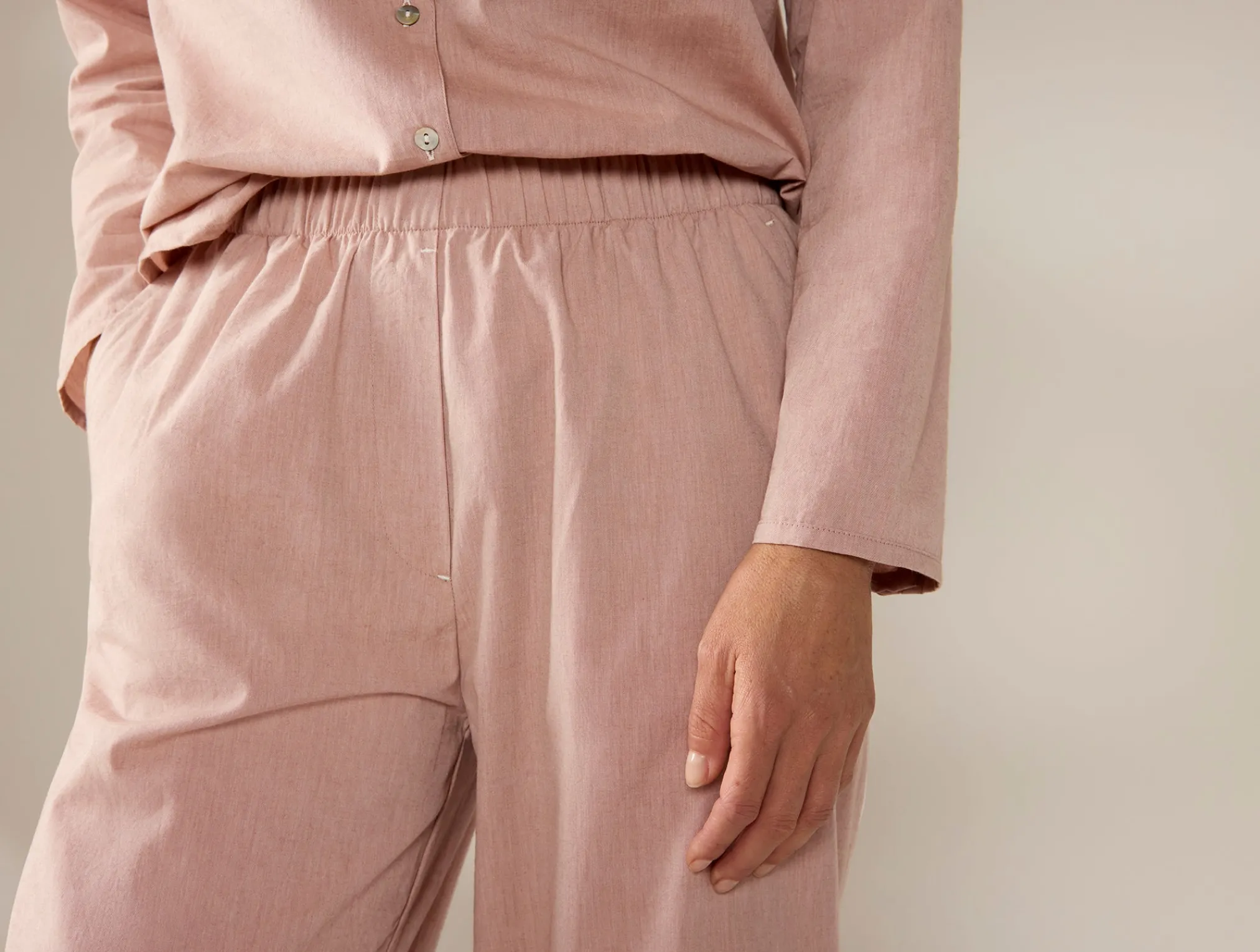 Coyuchi Women's Isla Organic Cotton Long Sleeve Pajama Set<Women Women's Sleep