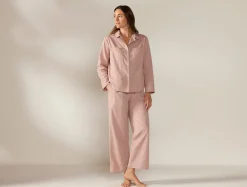 Coyuchi Women's Isla Organic Cotton Long Sleeve Pajama Set<Women Women's Sleep