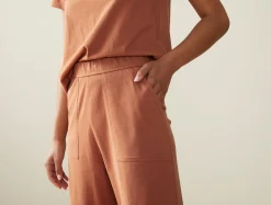 Coyuchi Women's Solstice Organic Wide Leg Crop Pants<Women Women's Sleep