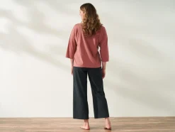 Coyuchi Women's Solstice Organic Wide Leg Crop Pants<Women Women's Sleep